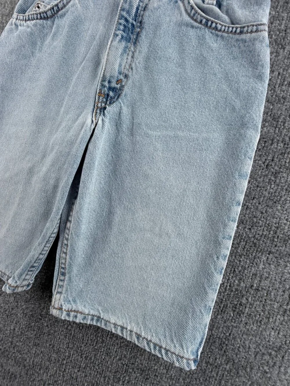 VTG Levis Orange Tab Size 14 Jort Shorts USA Women Blue Denim Cotton ACTL 25x10